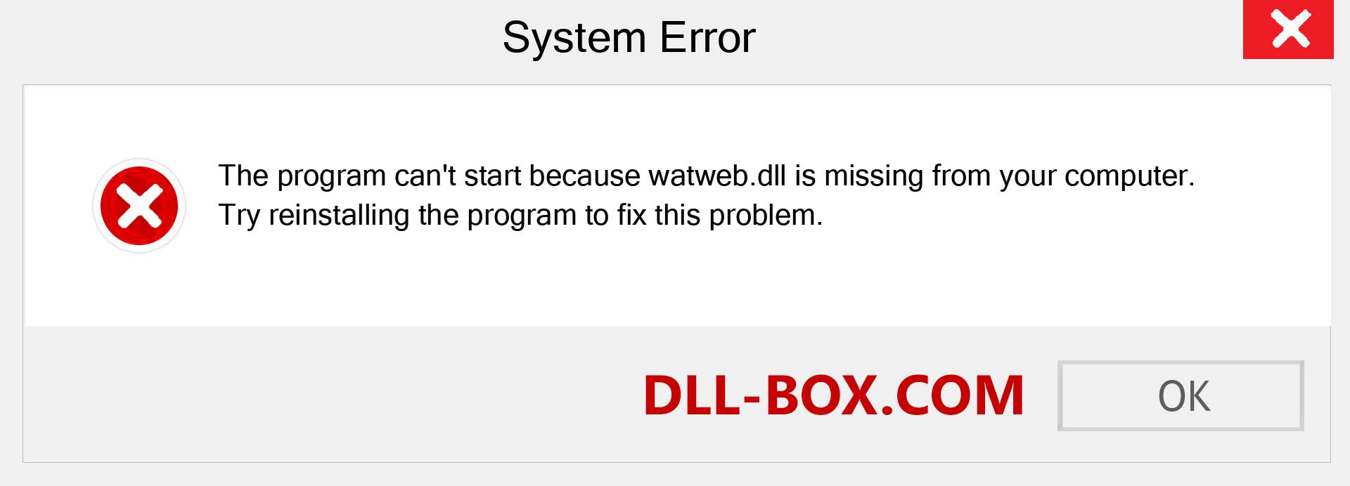  watweb.dll file is missing?. Download for Windows 7, 8, 10 - Fix  watweb dll Missing Error on Windows, photos, images